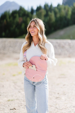 Margot Moon Belt Bag – Taupe, Black, Mocha & Blush | Nylon Crossbody