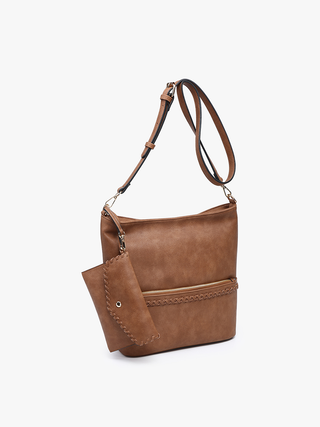 Cynthia Distressed Whipstitch Hobo with Wristlet – Everyday Rustic Chic