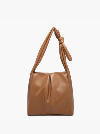 Jolene Pleated Hobo with Knotted Handle – Elegant Everyday Bag