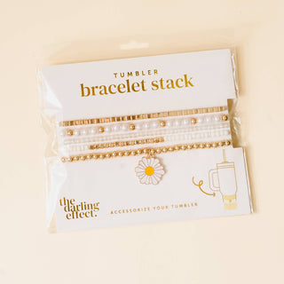 Tumbler Bracelet Stack-Daisy Dream