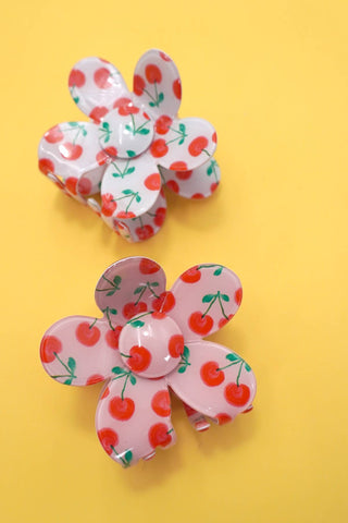 Cherry Blossom Hair Claw – Strong Hold & Cute Floral Design