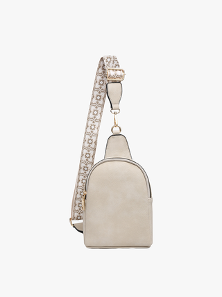 Ellen Vegan Guitar Strap Sling Bag – Compact Trendy Crossbody