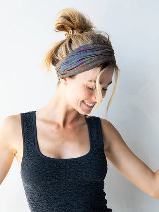 Full Boho Bandeau® Headband – Multi-Way Style - Vintage Patchwork
