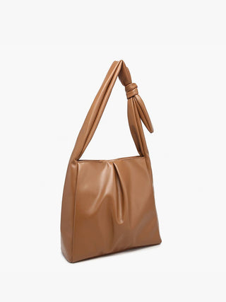 Jolene Pleated Hobo with Knotted Handle – Elegant Everyday Bag
