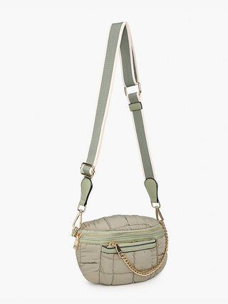 Mabel Quilted Nylon Belt Bag w/ Guitar Strap