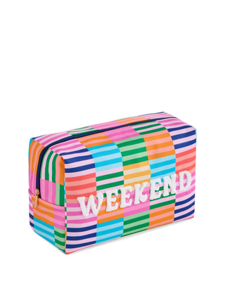 Shiraleah “WEEKEND” Oversized Zip Pouch
