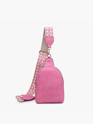 Ellen Vegan Guitar Strap Sling Bag – Compact Trendy Crossbody
