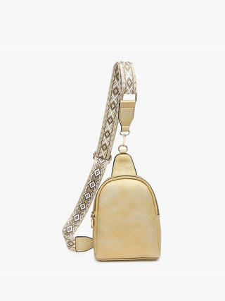 Ellen Vegan Guitar Strap Sling Bag – Compact Trendy Crossbody