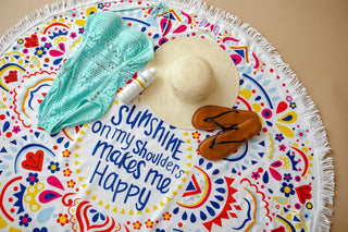Beach Towel - Sunshine Mandala