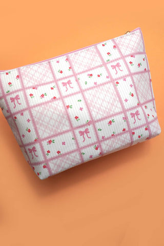 Floral Cottagecore Cosmetic Pouch – Travel Makeup & Toiletry Bag