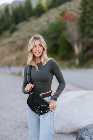 Margot Moon Belt Bag – Taupe, Black, Mocha & Blush | Nylon Crossbody