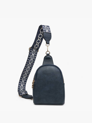 Ellen Vegan Guitar Strap Sling Bag – Compact Trendy Crossbody