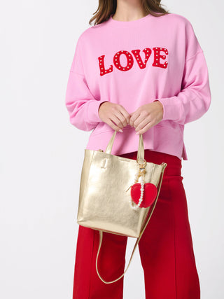 HEART POUCH BAG CHARM/KEY RING