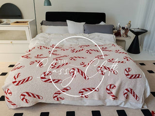 Christmas Luxe Blanket- Candy Cane