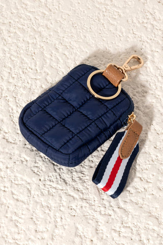 Ezra Clip-On Pouch – Quilted Nylon Mini Bag