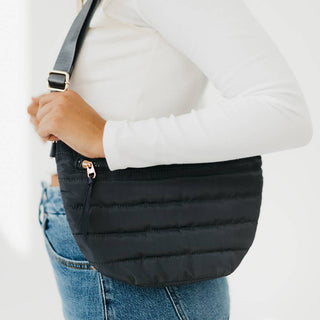 Jolie Puffer Belt Bag – Multiway Quilted Crossbody & Fanny Pack