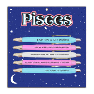 Pisces Pen Set (astrology, zodiac, funny, gift, friend)