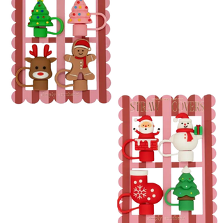 Simply Southern Holiday Straw Covers – 4 Pack