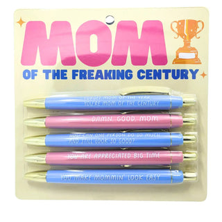 Mom Of The Freaking Century Pen Set (mothers day, gift) (Cop