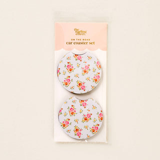 On the Road Car Coaster Set – 2 Pack Endless Daydream Cream