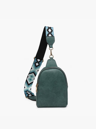 Ellen Vegan Guitar Strap Sling Bag – Compact Trendy Crossbody