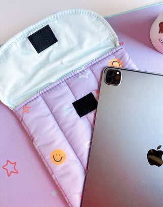 Smiley Faces & Coquette Bows Laptop Sleeve