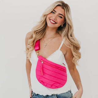 Jolie Puffer Belt Bag – Multiway Quilted Crossbody & Fanny Pack