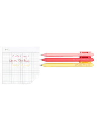 Howdy Cowgirl Western Pen Set