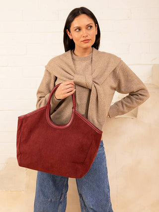 Piper Contrast Corduroy Mini Tote – Fall/Winter ’25 Collection