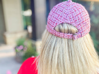 Tweed Baseball Cap - Adjustable Size - Assorted Plaid Styles