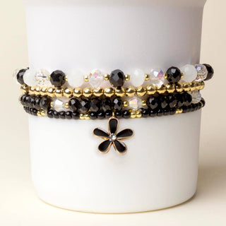 Tumbler Bracelet Stack-Midnight Glam