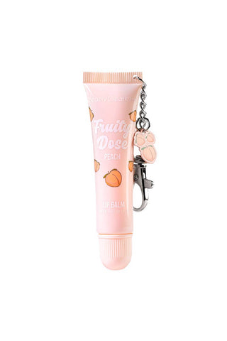 Beauty Creations Fruity Dose Lip Balm + Keychain – Hydrating Glossy Lip Balm with Jojoba & Vitamin E