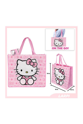 Hello Kitty Large Eco-Friendly Tote Bag – Pink Perfection for Everyday Use