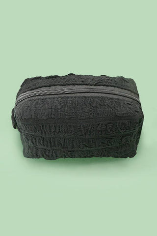 Bubble Puffer Makeup Cosmetic Pouch Bag – Quilted Travel Zipper Bag