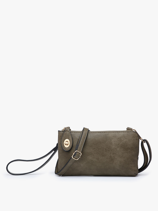 Kendall Crossbody/Wristlet w/ Twist Lock Closure
