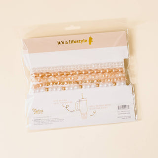 Tumbler Bracelet Stack-Champagne Bliss