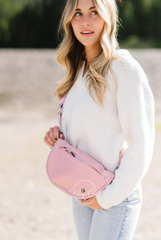 Margot Moon Belt Bag – Taupe, Black, Mocha & Blush | Nylon Crossbody