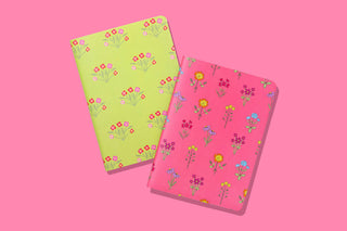 Notebook Set - Flower Bouquets + Wildflowers - 2 Pc Set