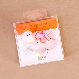 Straw Topper Set-Boos & Bows