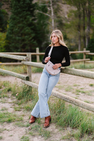 Margot Moon Belt Bag – Taupe, Black, Mocha & Blush | Nylon Crossbody