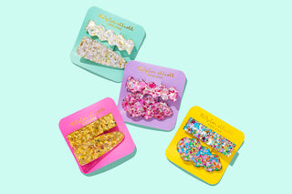 Hair Clip Set - Gold Confetti