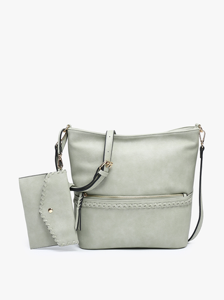 Cynthia Distressed Whipstitch Hobo with Wristlet – Everyday Rustic Chic