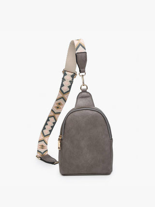Ellen Vegan Guitar Strap Sling Bag – Compact Trendy Crossbody