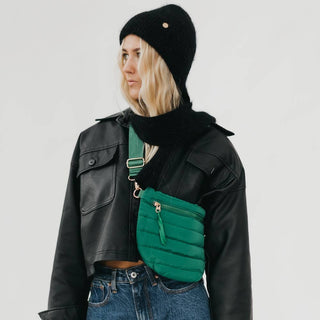 Jolie Puffer Belt Bag – Multiway Quilted Crossbody & Fanny Pack