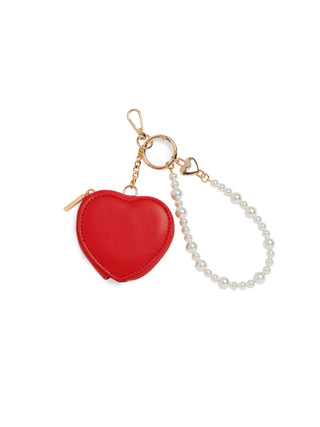 HEART POUCH BAG CHARM/KEY RING