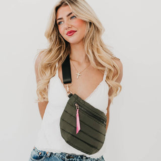 Jolie Puffer Belt Bag – Multiway Quilted Crossbody & Fanny Pack