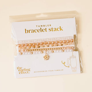 Tumbler Bracelet Stack-Champagne Bliss