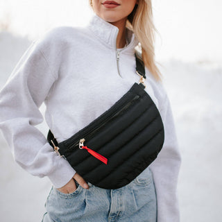 Jolie Puffer Belt Bag – Multiway Quilted Crossbody & Fanny Pack