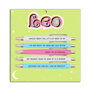 Leo Pen Set (astrology, zodiac, funny, gift, friend)