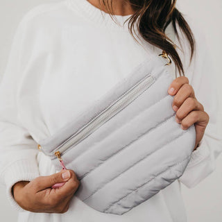 Jolie Puffer Belt Bag – Multiway Quilted Crossbody & Fanny Pack